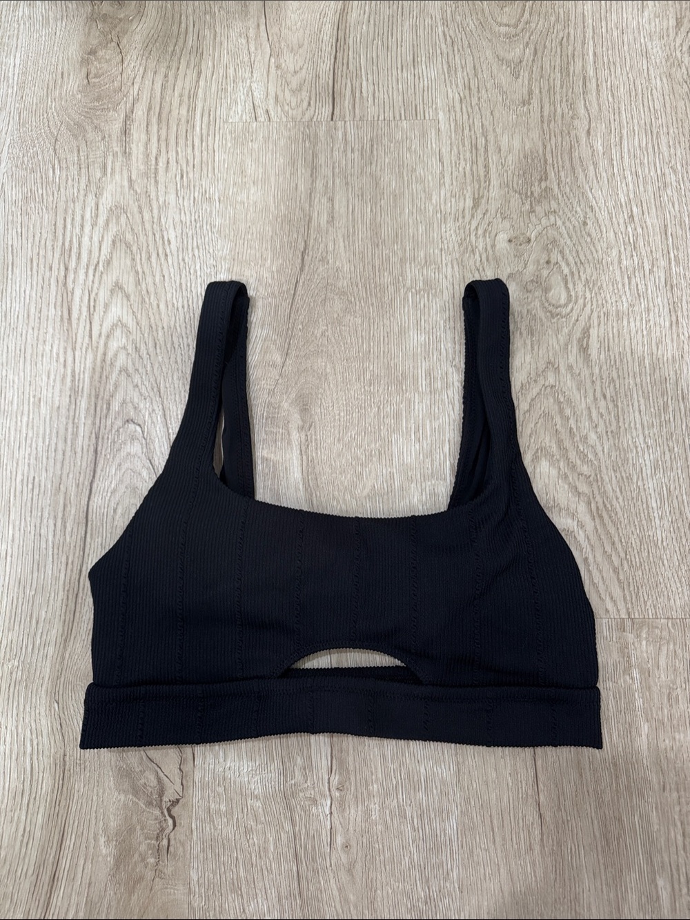 Black Cutout Bikini Top